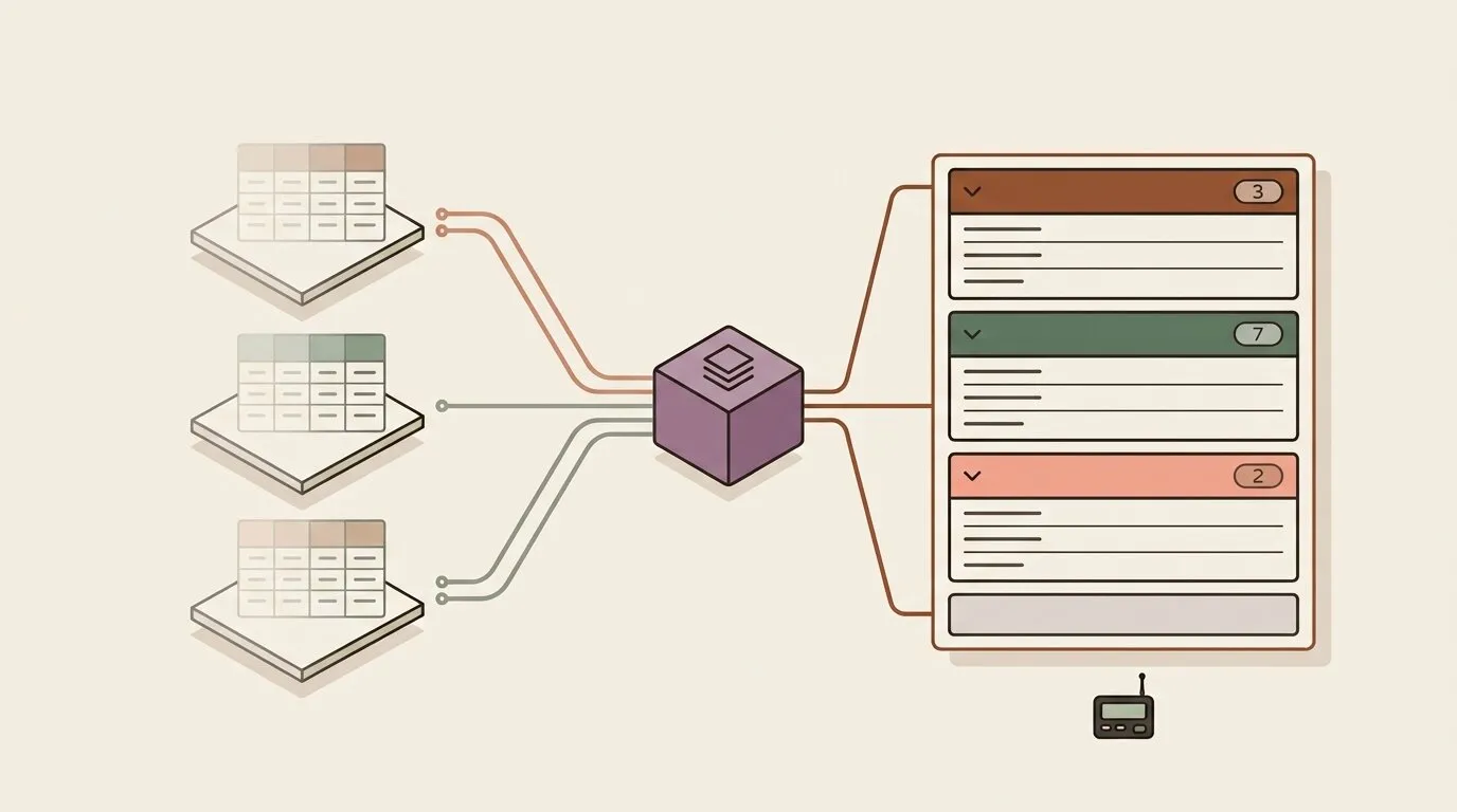 Grouped Views: Split One Workspace Pane into Sections by Platform, Status, or Owner